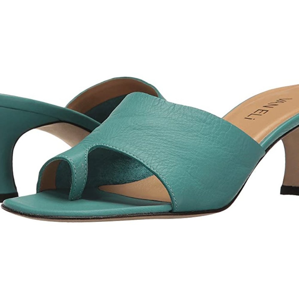 NEW VANELI MELEA (TURQUOISE SETA CALF) HIGH HEELS 7